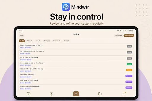 Download Mindwtr Terbaru – Kelola Tugas GTD Offline Gratis - Screenshot 19