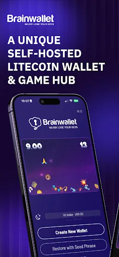 Download Brainwallet: Get Litecoin Terbaru – Dompet Kripto Aman - Screenshot 1