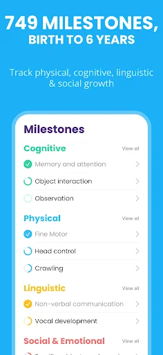 Baby Leap: Milestone Tracker – Pantau Tumbuh Kembang Bayi Anda - Screenshot 2