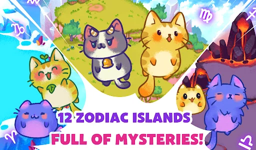 Download Meowtopia: Zodiac Cat Merge Terbaru – Koleksi Kucing Lucu - Screenshot 11