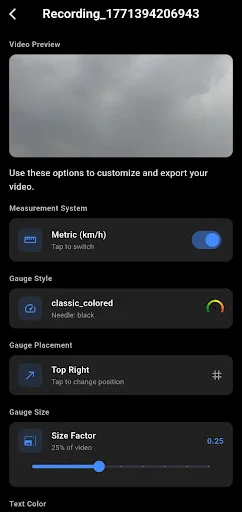 Download TurboGauge Speedometer Terbaru – Rekam Video Kecepatan - Screenshot 5