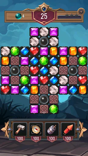 Download Diamond Dungeon Match 3 Terbaru – Game Puzzle Seru - Screenshot 2