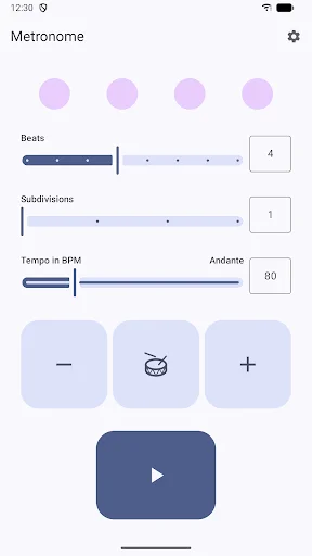 Download Metronome Gratis – Aplikasi Tempo Musik Terbaik & Mudah - Screenshot 3