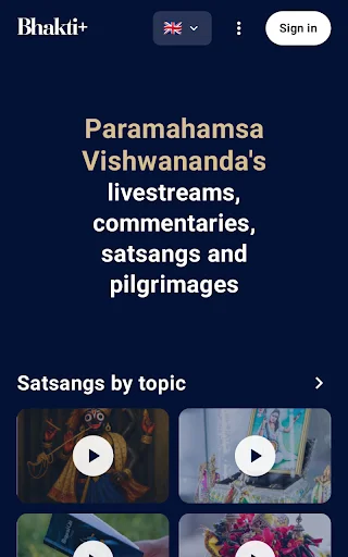 Download Bhakti+ Terbaru – Ajaran Suci Paramahamsa Vishwananda - Screenshot 1