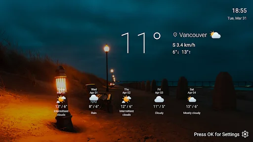 Download Vista Weather TV Screensaver Terbaru – Tampilan Cuaca Indah - Screenshot 6