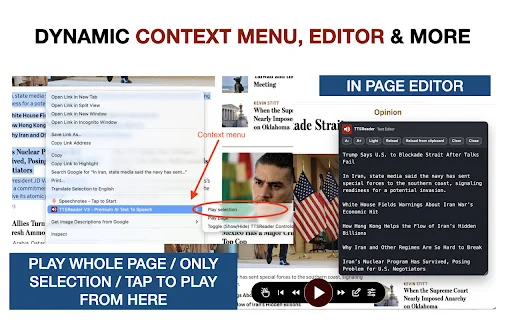 TTSReader V3: Ubah Teks Jadi Suara AI Natural di Chrome - Screenshot 3