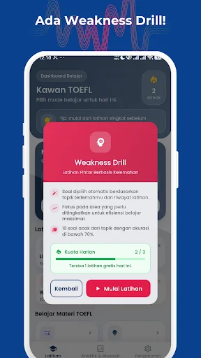 Download Kawan TOEFL Terbaru – Latihan Soal & Simulasi Gratis - Screenshot 7