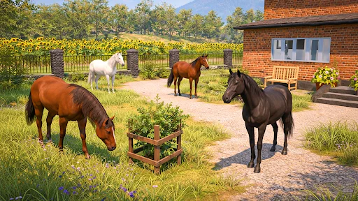 Download Horse Family Rider Animal Game – Simulasi Kuda Liar Gratis - Screenshot 4