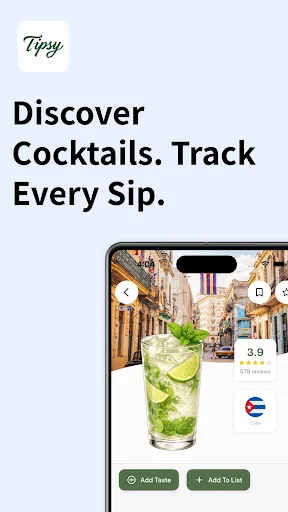 Unduh Tipsy: Resep Koktail & Bar – Panduan Mixology Terlengkap - Screenshot 1