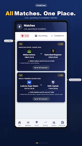 Download Live Cricket Score TV HD & IPL – Skor Kriket Tercepat - Screenshot 2