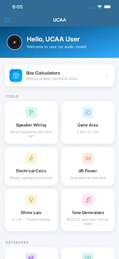 Ultimate Car Audio App – Kalkulator Box & Wiring Terbaik - Screenshot 1