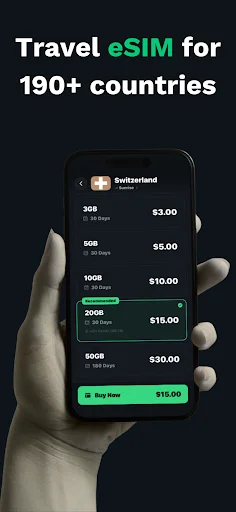 Download Simbye: eSIM Internet Terbaik – Data Unlimited 190+ Negara - Screenshot 3
