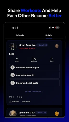 Download Gym Rank: AI Workout Tracker – Lacak Fitness Gratis - Screenshot 16