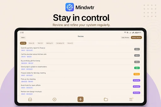 Download Mindwtr Terbaru – Kelola Tugas GTD Offline Gratis - Screenshot 12