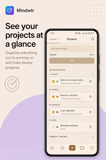 Download Mindwtr Terbaru – Kelola Tugas GTD Offline Gratis - Screenshot 4