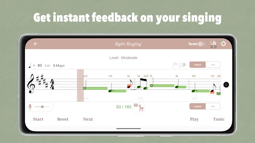Download Sight Singing Pro Terbaru – Pelatih Vokal Gratis - Screenshot 1