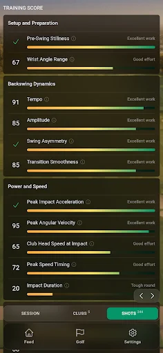 Download FocusGolf Terbaru – Analisis Ayunan Golf AI di Smartwatch - Screenshot 7