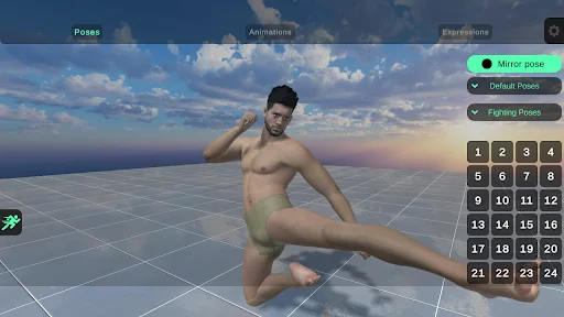 Download Pro Poser 3D Model Poses – Referensi Anatomi Terbaik - Screenshot 14