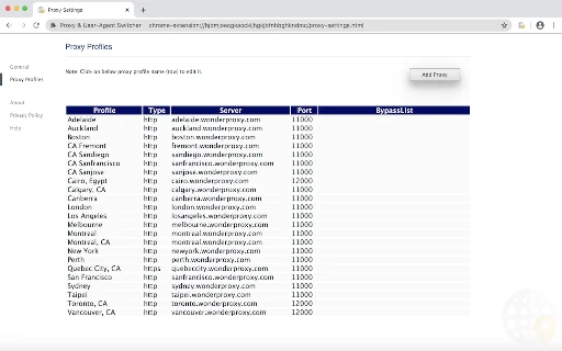 Proxy & User-Agent Switcher Chrome – Ubah IP & Perangkat - Screenshot 5
