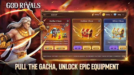 Download God Rivals: RPG Roguelike Terbaru – Aksi Fantasi Gelap - Screenshot 5