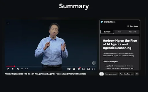 Download Clarity Notes V2 Terbaru – Ringkasan AI YouTube Gratis - Screenshot 2