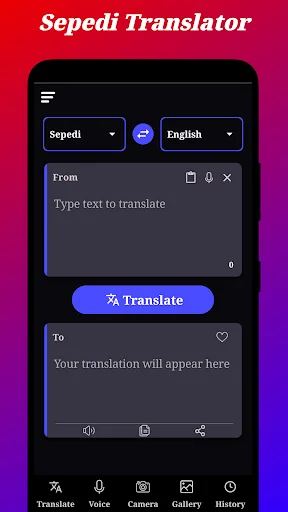 Download Sepedi Translation Terbaru – Penerjemah Bahasa Gratis - Screenshot 1