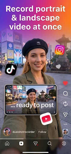 Download DualShot Recorder Terbaru – Rekam Video Dual Kamera Gratis - Screenshot 2