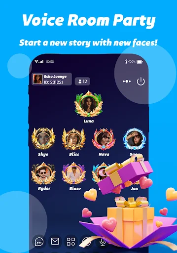 Download Fudo Live Voice Party Terbaru – Ruang Obrolan Seru - Screenshot 1
