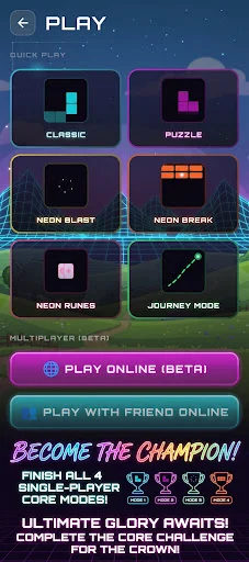 Download Neon Block: Match & Puzzle Terbaru – Game Offline Seru - Screenshot 1