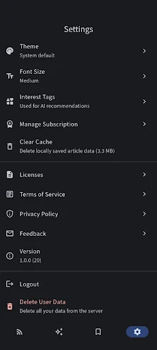 Download YomiAI RSS Reader Terbaru – Berita Pintar & Aman - Screenshot 4