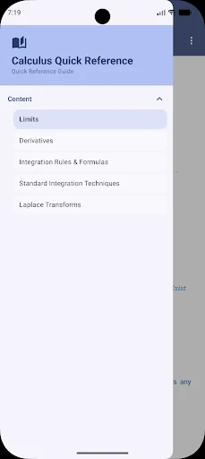 Download Calculus Quick Reference Terbaru – Rumus Kalkulus Lengkap - Screenshot 1