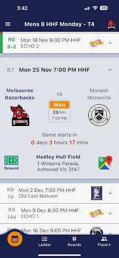 Download Hockey Vic Terbaru – Jadwal dan Hasil Pertandingan - Screenshot 1