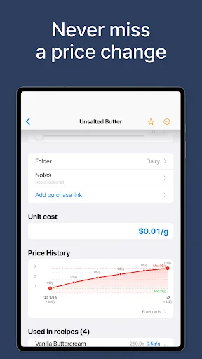 Download KitchenCost Terbaru – Hitung Biaya Resep & Profit Instan - Screenshot 11