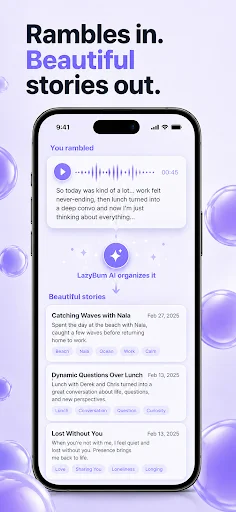 Unduh LazyBum: Voice Journal & Diary – AI Pencatat Ide Harian - Screenshot 2