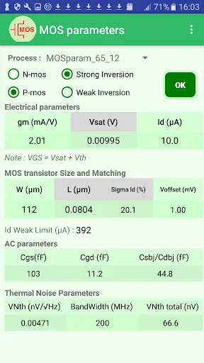 Download MOS Calculator Terbaru – Kalkulator Transistor Gratis - Screenshot 2