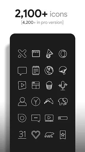 Download Lines Icon Pack Terbaru – Ikon Minimalis Android - Screenshot 2