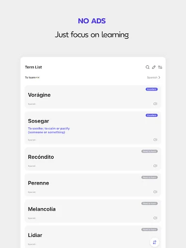 Download Onevoca – Flashcards Terbaru, Cara Mudah Belajar Kosakata - Screenshot 7