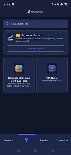 Download Screener Saham Terbaru – Analisis Saham ARA & BSJP - Screenshot 4