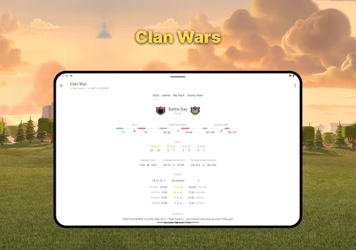 War Report for Clash of Clans: Pantau Perang & Kelola Klan Anda - Screenshot 19