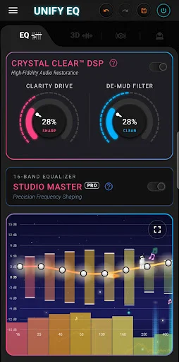 Download UNIFY – Equalizer & Bass Pro 6.4.4 – Audio 3D Terbaik - Screenshot 2