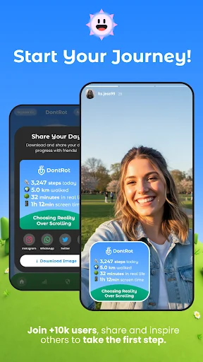 Download DontRot Terbaru – Jalan Kaki untuk Screen Time Gratis - Screenshot 8