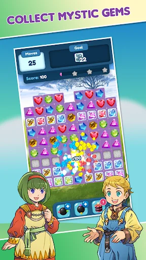 Download Gems Blast – Match Puzzle Terbaru – Game Teka-teki Seru - Screenshot 6