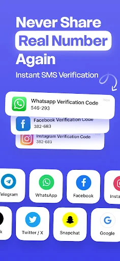 Download Virtual Phone Number – SMSVia Terbaru – Privasi Aman - Screenshot 1