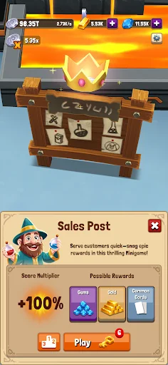 Download Idle Mage Shop: Build Tycoon Terbaru – Game Simulasi Toko - Screenshot 8
