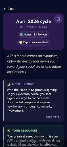 Download Lunation Terbaru – Kalender Bulan & Horoskop Gratis - Screenshot 5