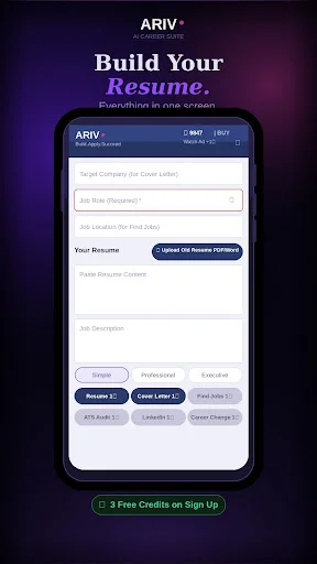 Download ARIV AI Resume Builder Terbaru – Buat CV ATS Friendly - Screenshot 1