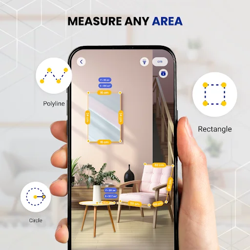 Download AR Ruler: Tape Measure Tools Terbaru – Pengukur AR Gratis - Screenshot 3