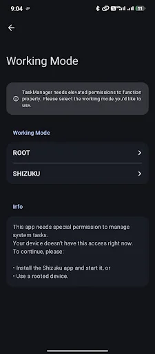 Download TaskManager Shizuku Root Terbaru – Pantau Sistem Android - Screenshot 1