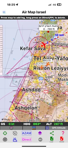 Download Air Map Israel Terbaru – Navigasi Penerbangan Visual - Screenshot 5