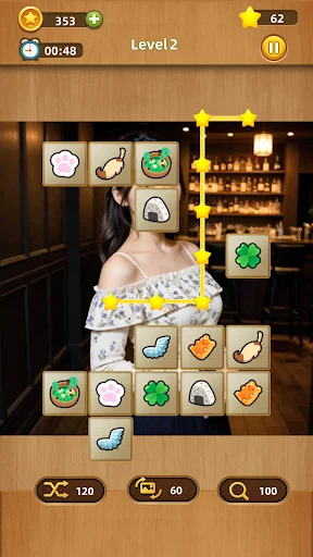 Download Sexy Shisen Sho Girls Mahjong Terbaru – Game Puzzle Seru - Screenshot 3